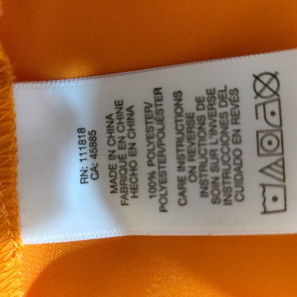 Michael Kors Orange Cowl Neck Sleeveless Blouse - Picture 7 of 7